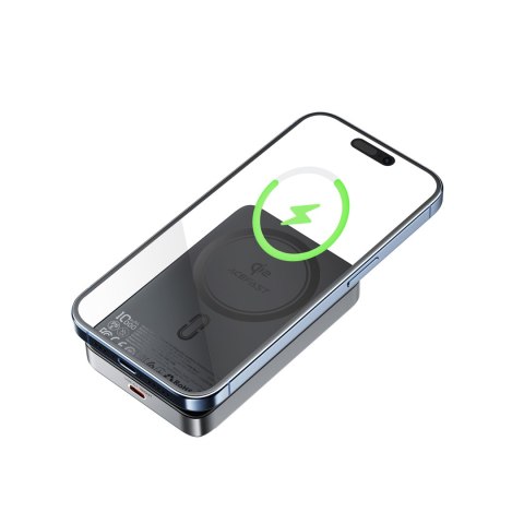 Powerbank magnetyczny 10000mAh 30W Qi2 z MagSafe - czarny Powerbank magnetyczny 10000mAh 30W Qi2 z MagSafe - czarny
