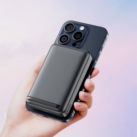 Powerbank magnetyczny 10000mAh 30W Qi2 z MagSafe - czarny Powerbank magnetyczny 10000mAh 30W Qi2 z MagSafe - czarny