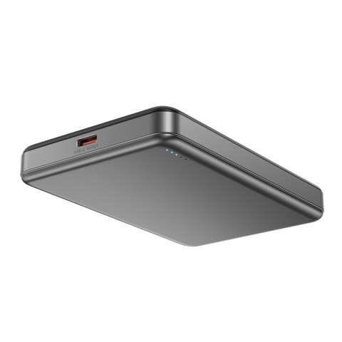 Powerbank magnetyczny 10000mAh PD20W MagSafe ultra cienki - czarny Powerbank magnetyczny 10000mAh PD20W MagSafe ultra cienki - czarny