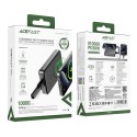 Powerbank magnetyczny 10000mAh indukcyjny 2x USB-C PD 30W + kabel USB-C - czarny