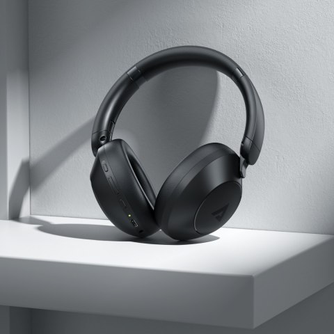 Słuchawki bezprzewodowe H3 Bluetooth z ANC USB-C IPX4 - czarne Słuchawki bezprzewodowe H3 Bluetooth z ANC USB-C IPX4 - czarne