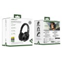Słuchawki nauszne H4 ANC bezprzewodowe Bluetooth 5.3 IPX4 - czarne