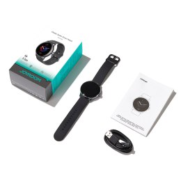 Smartwatch Classis Series JR-FC1 z funkcją odbierania połączeń IP68 - ciemnoszary