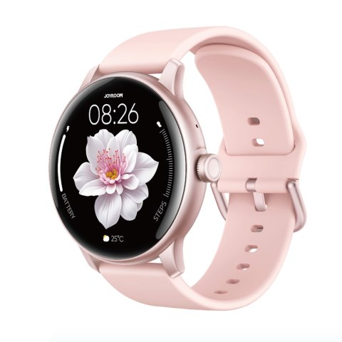 Smartwatch Classis Series JR-FC1 z funkcją odbierania połączeń IP68 - różowy Smartwatch Classis Series JR-FC1 z funkcją odbierania połączeń IP68 - różowy