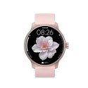 Smartwatch Classis Series JR-FC1 z funkcją odbierania połączeń IP68 - różowy