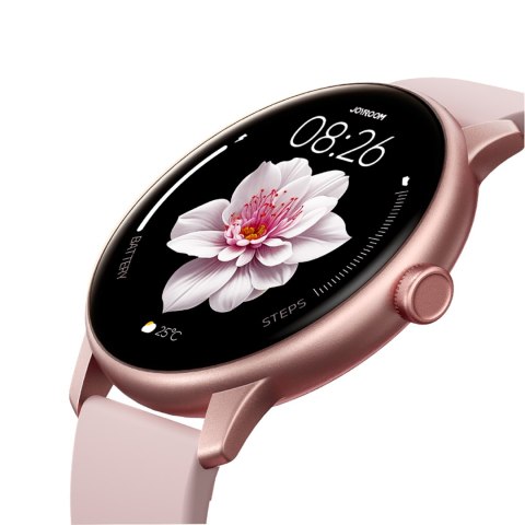 Smartwatch Classis Series JR-FC1 z funkcją odbierania połączeń IP68 - różowy Smartwatch Classis Series JR-FC1 z funkcją odbierania połączeń IP68 - różowy