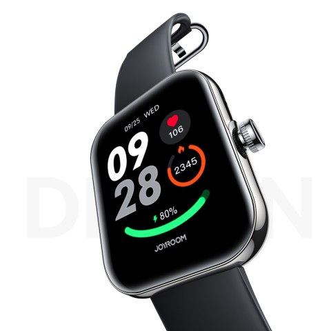 Smartwatch Joyroom Fit-Life JR-FT5 Plus z funkcją odbierania połączeń - czarny Smartwatch Joyroom Fit-Life JR-FT5 Plus z funkcją odbierania połączeń - czarny