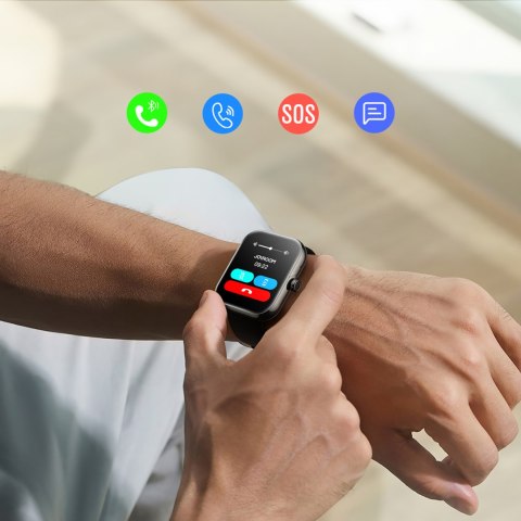 Smartwatch Joyroom Fit-Life JR-FT5 Plus z funkcją odbierania połączeń - czarny Smartwatch Joyroom Fit-Life JR-FT5 Plus z funkcją odbierania połączeń - czarny