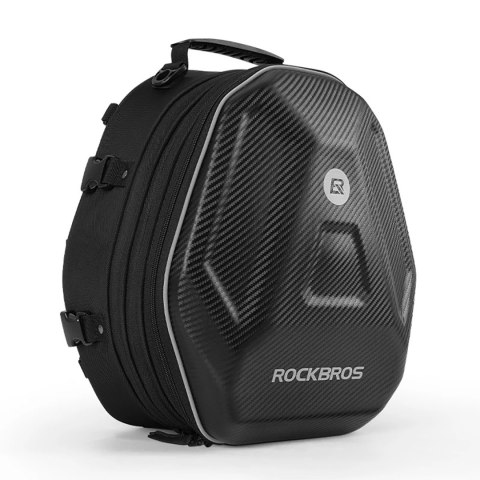 Torba motocyklowa plecak na kask mocowana na bak lub siedzeniu 35l - czarna Torba motocyklowa plecak na kask mocowana na bak lub siedzeniu 35l - czarna
