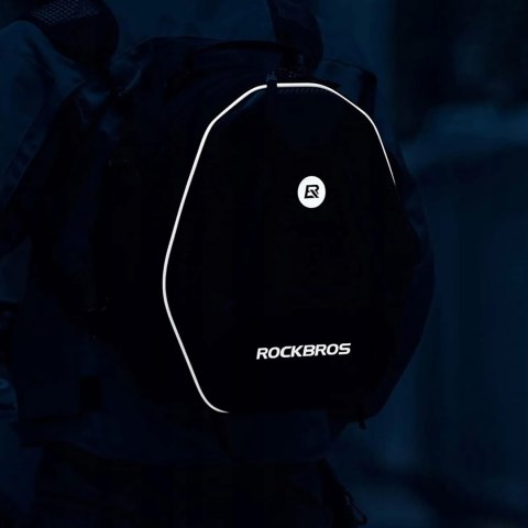 Torba motocyklowa plecak na kask mocowana na bak lub siedzeniu 35l - czarna Torba motocyklowa plecak na kask mocowana na bak lub siedzeniu 35l - czarna