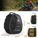 Torba motocyklowa plecak na kask mocowana na bak lub siedzeniu 35l - czarna