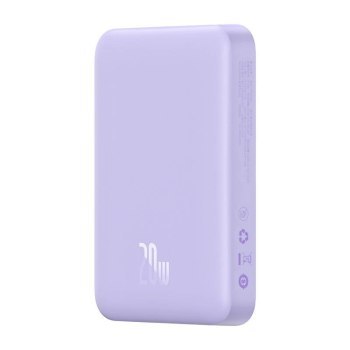 Baseus Magnetic Mini 10000mAh 20W MagSafe (fioletowy) Baseus Magnetic Mini 10000mAh 20W MagSafe (fioletowy)