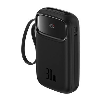 Baseus QPow 2 10000 mAh 30W 2xUSB-C czarny Baseus QPow 2 10000 mAh 30W 2xUSB-C czarny