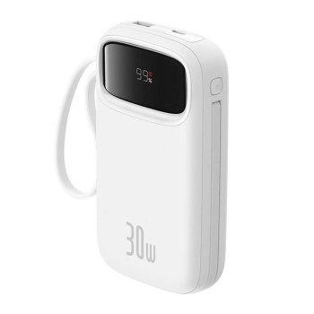 Baseus QPow 2 20000 mAh 30W 2xUSB-C biały Baseus QPow 2 20000 mAh 30W 2xUSB-C biały
