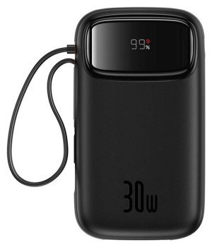 Baseus QPow 2 20000 mAh 30W 2xUSB-C czarny Baseus QPow 2 20000 mAh 30W 2xUSB-C czarny