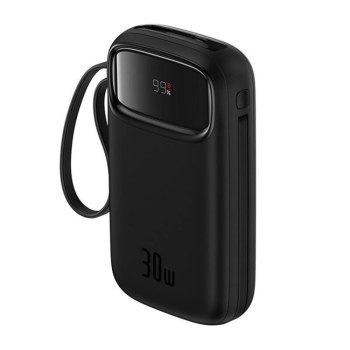 Baseus QPow 2 20000 mAh 30W 2xUSB-C czarny Baseus QPow 2 20000 mAh 30W 2xUSB-C czarny