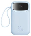 Baseus QPow2 20000 mAh 30W 2xUSB-C niebieski