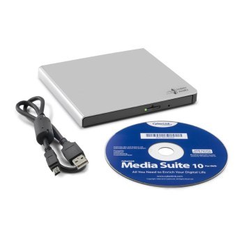 Nagrywarka zewnętrzna DVD -/+ R/RW Slim USB Hitachi-LG GP57ES40 (srebrna) Nagrywarka zewnętrzna DVD -/+ R/RW Slim USB Hitachi-LG GP57ES40 (srebrna)