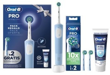 Szczoteczka - Oral-B Vitality Pro + Pasta + 2 końcówki niebieski Szczoteczka - Oral-B Vitality Pro + Pasta + 2 końcówki niebieski