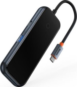 Baseus 4w1 Hub USB-C na 4xUSB 3.0 (ciemny szary)