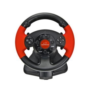 Kierownica z wibracjami Esperanza High Octane EG103 (PC PS2 PS3; kolor czarny) Kierownica z wibracjami Esperanza High Octane EG103 (PC PS2 PS3; kolor czarny)