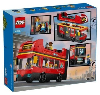 LEGO City 60407 Czerwony, piętrowy autokar LEGO City 60407 Czerwony, piętrowy autokar