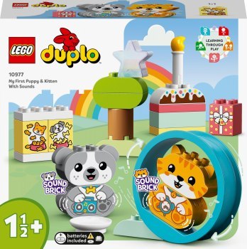 LEGO DUPLO 10977 Mój pierwszy szczeniak i kotek z odgłosami LEGO DUPLO 10977 Mój pierwszy szczeniak i kotek z odgłosami