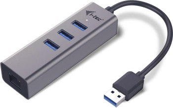 I-tec USB 3.0 Metal 3-portowy HUB USB 3.0 z adapterem Gigabit Ethernet RJ-45 10/100/1000 Mbps + 3x port USB 3.0 I-tec USB 3.0 Metal 3-portowy HUB USB 3.0 z adapterem Gigabit Ethernet RJ-45 10/100/1000 Mbps + 3x port USB 3.0