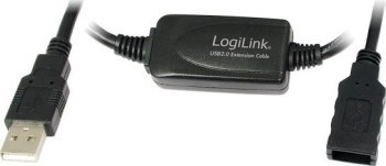 LogiLink USB 15.0m czarny LogiLink USB 15.0m czarny