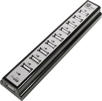 Logilink 10-portowy czarny Logilink 10-portowy czarny