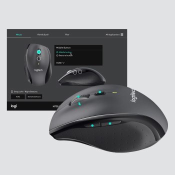 Mysz Logitech M705 910-001949 (laserowa; 1000 DPI; kolor grafitowy) Mysz Logitech M705 910-001949 (laserowa; 1000 DPI; kolor grafitowy)