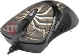 Mysz komputerowa A4 TECH Evo XGame Laser Oscar X747 Brown Fire A4TMYS29980 (laserowa; 3600 DPI; kolor brązowy)