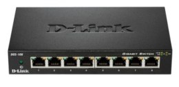 Switch 8 portowy Gigabitowy D-Link DGS-108/E (8x 10/100/1000Mbps)