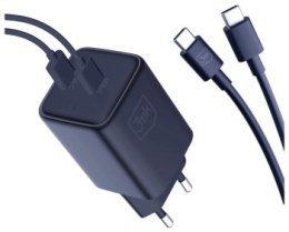 3mk Hyper Charger PD 45W Czarny +2 Kable USB-C/C