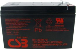 Akumulator żelowy CSB HR1234W F2 12V 9Ah