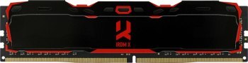 GOODRAM DDR4 16GB PC4-25600 (3200MHz) 16-20-20 IRDM X BLACK 1024x8 GOODRAM DDR4 16GB PC4-25600 (3200MHz) 16-20-20 IRDM X BLACK 1024x8