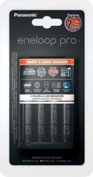ŁADOWARKA PANASONIC SMARTPLUS + 4x AA ENELOOP PRO 2500 mAh