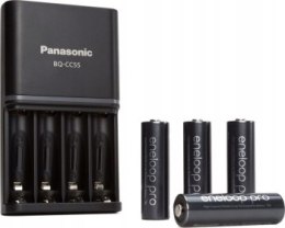 ŁADOWARKA PANASONIC SMARTPLUS + 4x AA ENELOOP PRO 2500 mAh