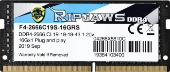 Pamięć G.SKILL Ripjaws 16GB (F4-2666C19S-16GRS) Pamięć G.SKILL Ripjaws 16GB (F4-2666C19S-16GRS)