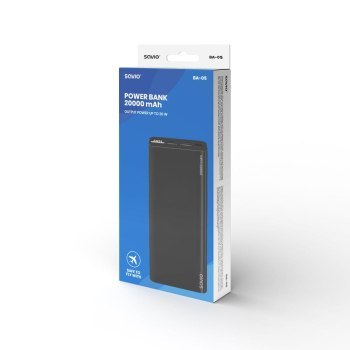 SAVIO POWERBANK 20000 MAH CZARNY BA-05 SAVIO POWERBANK 20000 MAH CZARNY BA-05