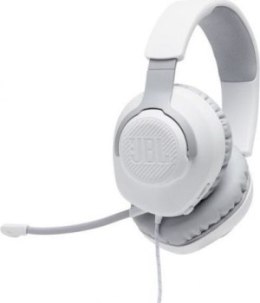 Słuchawki JBL QUANTUM 100 (białe przewodowe nauszne gamingowe)