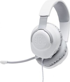 Słuchawki JBL QUANTUM 100 (białe przewodowe nauszne gamingowe) Słuchawki JBL QUANTUM 100 (białe przewodowe nauszne gamingowe)