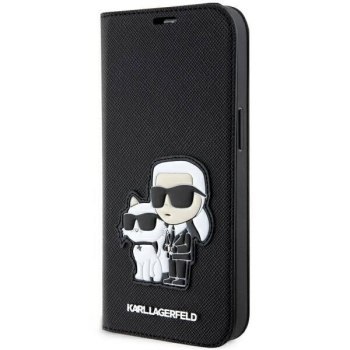 KARL LAGERFELD KLBKP14LSANKCPK IPHONE 14 PRO 6.1" BOOKCASE CZARNY/BLACK SAFFIANO KARL & CHOUPETTE KARL LAGERFELD KLBKP14LSANKCPK IPHONE 14 PRO 6.1" BOOKCASE CZARNY/BLACK SAFFIANO KARL & CHOUPETTE