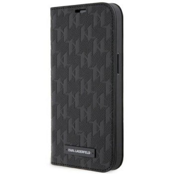 KARL LAGERFELD KLBKP14SSAKLHPK IPHONE 14 / 15 / 13 6.1" BOOKCASE CZARNY/BLACK SAFFIANO MONOGRAM KARL LAGERFELD KLBKP14SSAKLHPK IPHONE 14 / 15 / 13 6.1" BOOKCASE CZARNY/BLACK SAFFIANO MONOGRAM
