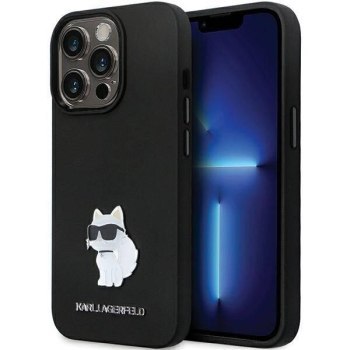 KARL LAGERFELD KLHCP14XSMHCNPK IPHONE 14 PRO MAX 6.7" CZARNY/BLACK HARDCASE SILICONE C METAL PIN KARL LAGERFELD KLHCP14XSMHCNPK IPHONE 14 PRO MAX 6.7" CZARNY/BLACK HARDCASE SILICONE C METAL PIN