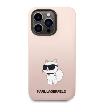 KARL LAGERFELD KLHCP14XSNCHBCP IPHONE 14 PRO MAX 6,7" HARDCASE RÓŻOWY/PINK SILICONE CHOUPETTE KARL LAGERFELD KLHCP14XSNCHBCP IPHONE 14 PRO MAX 6,7" HARDCASE RÓŻOWY/PINK SILICONE CHOUPETTE