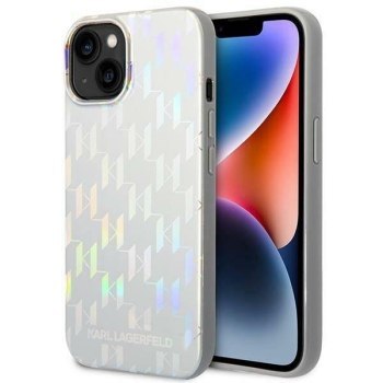 KARL LAGERFELD KLHCP14MLGMMSV3 IPHONE 14 PLUS / 15 PLUS 6,7" HARDCASE SREBRNY/SILVER MONOGRAM IRIDESCENT KARL LAGERFELD KLHCP14MLGMMSV3 IPHONE 14 PLUS / 15 PLUS 6,7" HARDCASE SREBRNY/SILVER MONOGRAM IRIDESCENT
