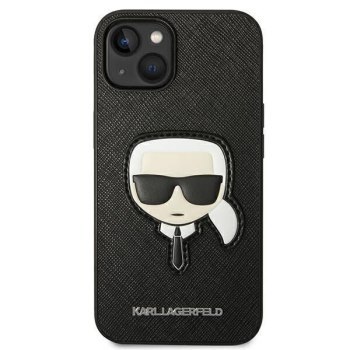 KARL LAGERFELD KLHCP14MSAPKHK IPHONE 14 PLUS / 15 PLUS 6,7" CZARNY/BLACK HARDCASE SAFFIANO KARL`S HEAD PATCH KARL LAGERFELD KLHCP14MSAPKHK IPHONE 14 PLUS / 15 PLUS 6,7" CZARNY/BLACK HARDCASE SAFFIANO KARL`S HEAD PATCH