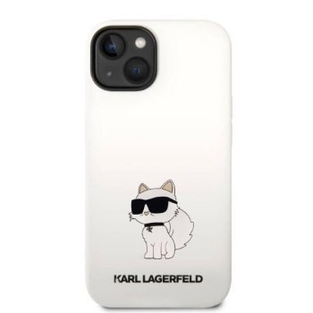 KARL LAGERFELD KLHCP14MSNCHBCH IPHONE 14 PLUS / 15 PLUS 6,7" HARDCASE BIAŁY/WHITE SILICONE CHOUPETTE KARL LAGERFELD KLHCP14MSNCHBCH IPHONE 14 PLUS / 15 PLUS 6,7" HARDCASE BIAŁY/WHITE SILICONE CHOUPETTE
