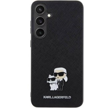KARL LAGERFELD KLHCS24MPSAKCMPK S24+ S926 HARDCASE CZARNY/BLACK SAFFIANO KARL & CHOUPETTE METAL PIN KARL LAGERFELD KLHCS24MPSAKCMPK S24+ S926 HARDCASE CZARNY/BLACK SAFFIANO KARL & CHOUPETTE METAL PIN